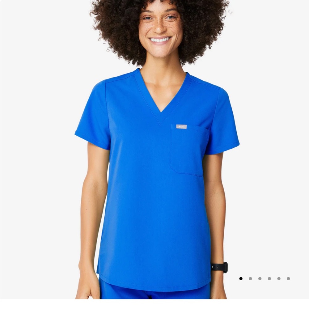 Royal blue Catarina scrub top